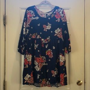 Floral long sleeve dress